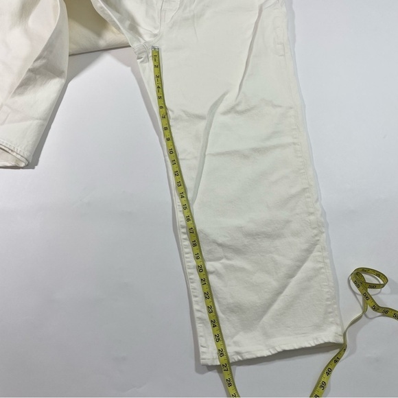 New Madewell The Perfect Vintage Wide Leg Crop Jean Tile White - Picture 8 of 11